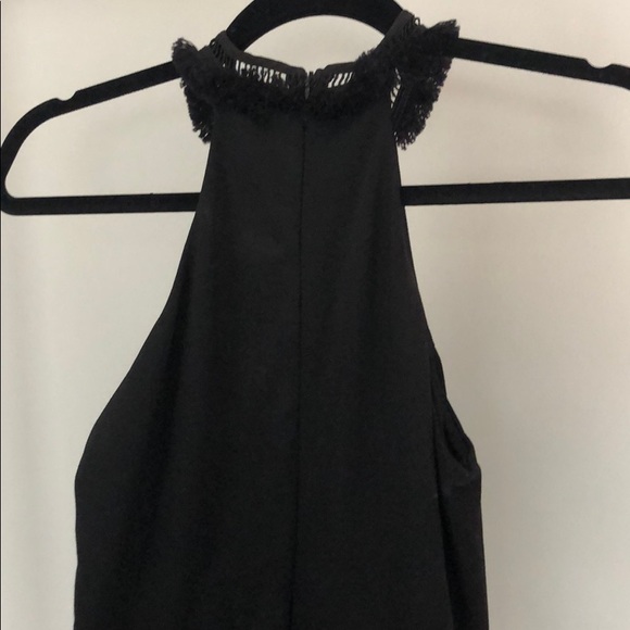 Lulus Skyline Views Black Fringe Halter Dress - Picture 5 of 8